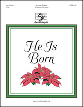 He Is Born Handbell sheet music cover